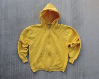 Yellow hoodie | Etsy