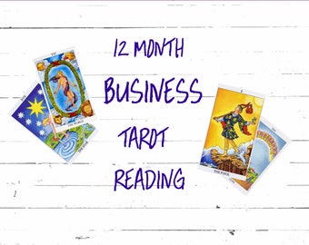 12 Month Tarot Reading for your BUSINESS,year ahead,detailed month -by-month,accurate gifted psychic reader,1500 word email.