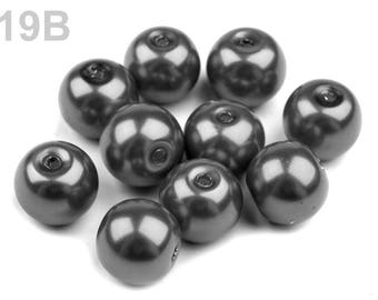 19 B - 50 g 10 mm glass pearl beads