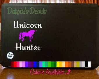 Unicorn Hunter Laptop Decal