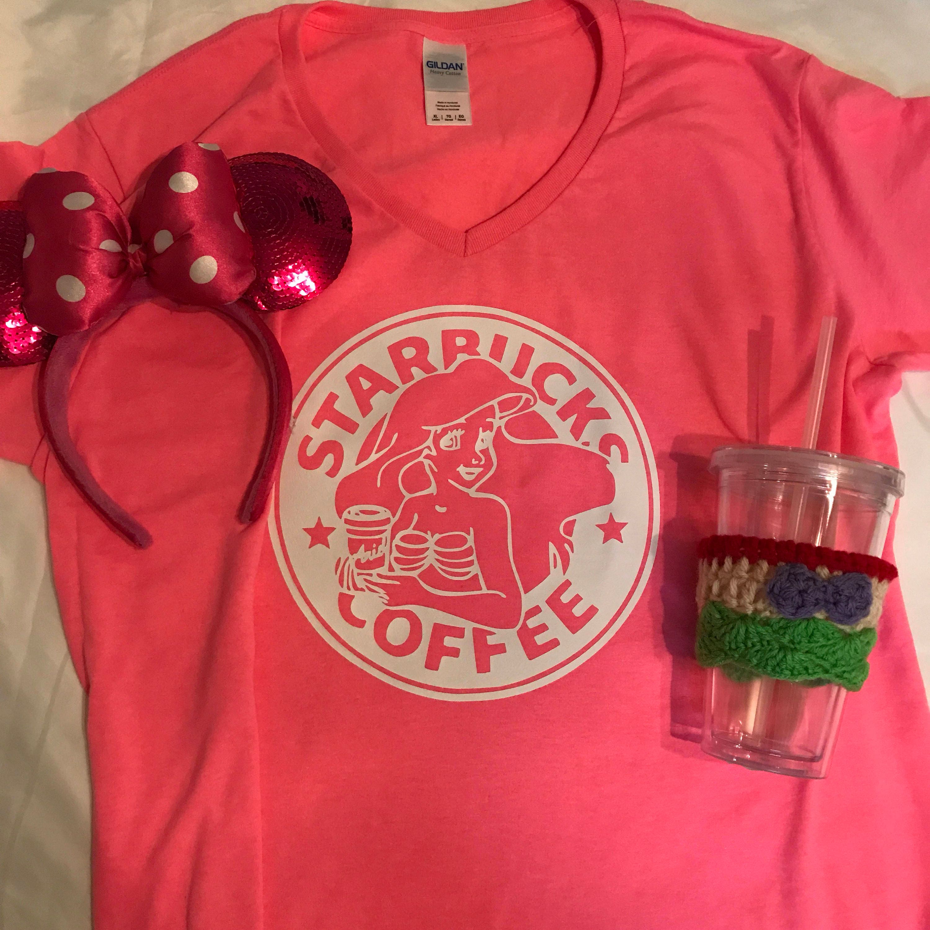 little mermaid starbucks shirt