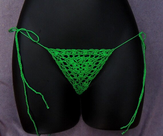 Sexy Erotic Micro Thongs See Thru Thong, Low Rise Thong, micro thong, Sexy Beach Bottom, Erotic Crochet Thong, Hot Thong 4 Beach & Pool