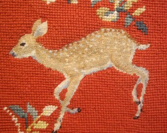 Needlepoint and Petit Point Spotted Fawn - Finished