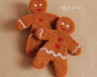 Felt gingerbread man | Etsy