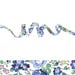 NEW -- Felicite Navy Liberty fabric bias binding 10mm wide, blue green and white floral print, quilting supplies and haberdashery UK