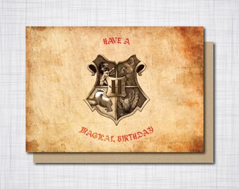 Download Hogwarts card | Etsy