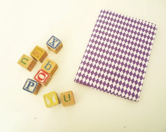 Health - Purple Scandinavian pattern notebook cover