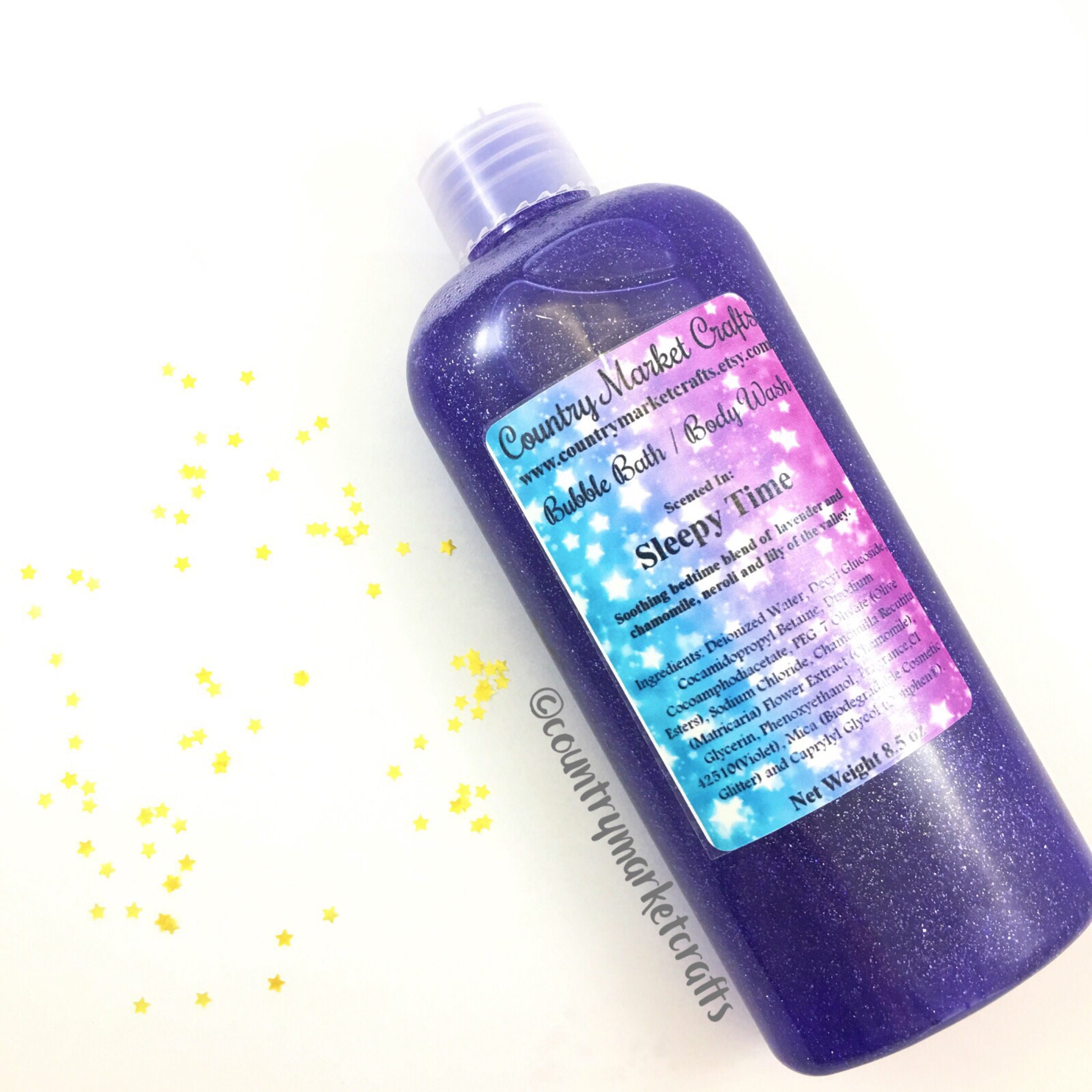 Sleepy Time Liquid Bubble Bath Vegan Body Wash 8.5 oz