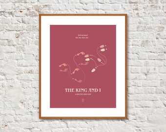 THE KING and I - Minimalist Posters, The King and I Poster, Movie Posters, Walter Lang, Yul Brynner, Deborah Kerr, Alternative Poster