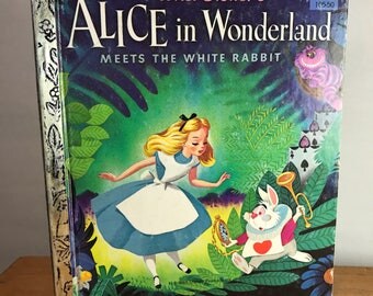 Vintage Alice in Wonderland Golden Book