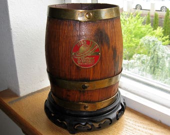 1933 Chicago Century of Progress Rare Wood Tankard, Beer Stein, Vintage Chicago, Vintage World's Fair