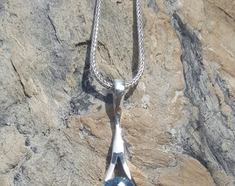 Blue topaz necklace