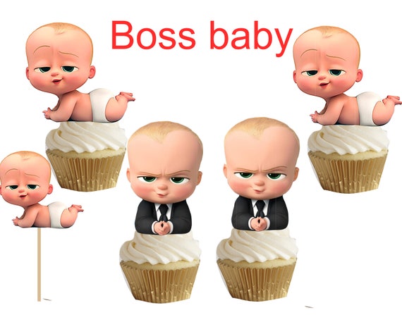 Boss Baby cakepop/cupcake toppers 24 pcs