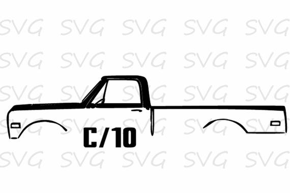 Free Free 58 Svg Lowered Chevy Truck Silhouette SVG PNG EPS DXF File