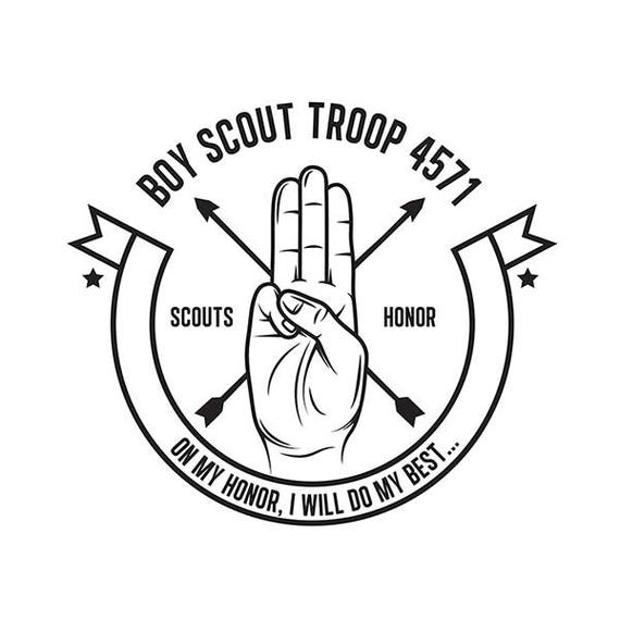 scout shirt badge layout