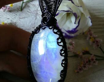 Huge rainbow moonstone