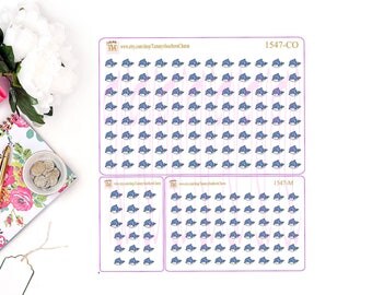 BLUE ORCA WHALE - Custom Listing - Whales, Stickers, Whale Stickers, Planner stickers, Kawaii Stickers, sea life stickers, orca