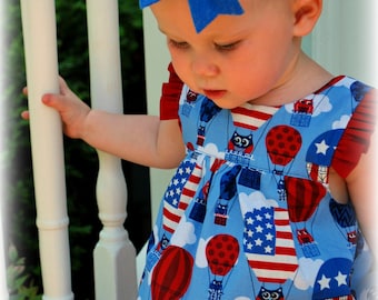 Patriotic baby dress 4th July baby dress Patriotic dress 4ht July dress My first 4th July Sizes Newbn 0-3m 3-6 6-12, 1,2,3,4,5,6,7,8,9,10