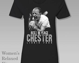 chester bennington t shirt damen