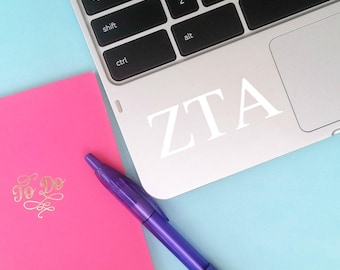 ANY COLOR Zeta Tau Alpha ZTA Vinyl Decal: Laptop - Car Window - Tumbler - Etc