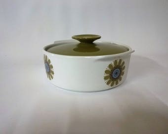 Retro J& Meakin Studio casserole dish with lid, Galaxy design