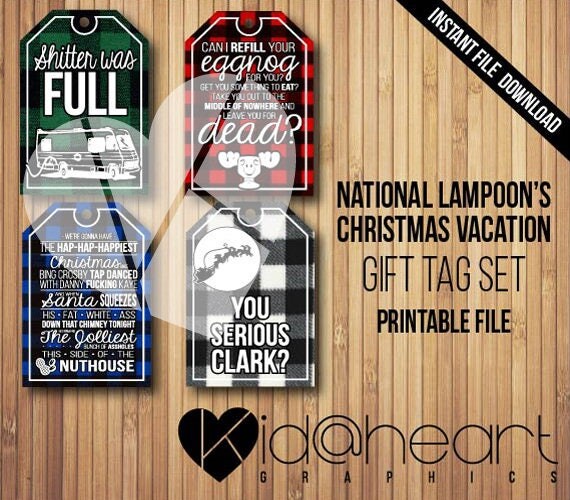 national loon s christmas vacation gift tag set national loon s christmas vacation gift tag set