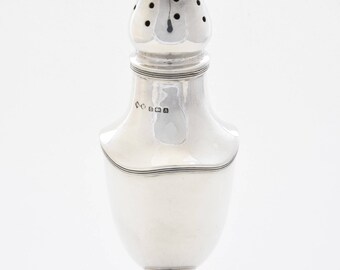 Large Solid Silver Sugar Shaker 1925