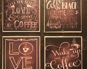 Coffee chalkboard | Etsy