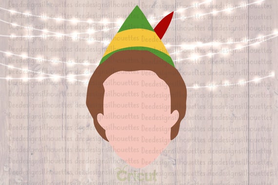 Download Buddy The Elf head SVG PNG silhouette cut file for Cricut