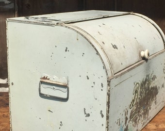 Vintage Tin Bread Box