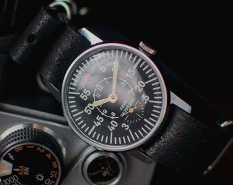 Ultra rare original vintage Soviet watch Zim "Air prospecting" 1980 release. Mechanical watch, Vintage watch, Mens watch vintage