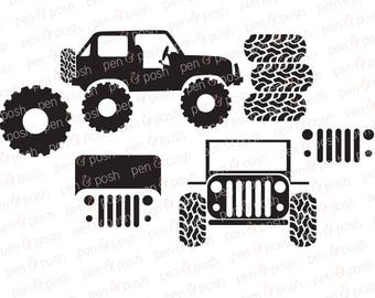 Download jeep dad svg and silhouette / jeep svg / dad silhouette / jeep