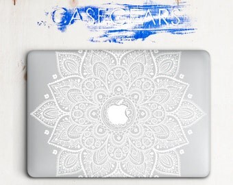 Macbook Air Hard Case Macbook Air 13 Hard Case Mandala Macbook Hard Case Macbook Pro 13 Case White Mandala Macbook Pro Hard Case CGMC0002