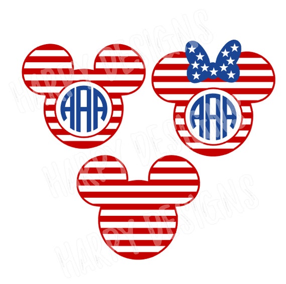 Download Fourth Of July SVG Mickey Mouse Flag SVG Mickey Mouse Flag