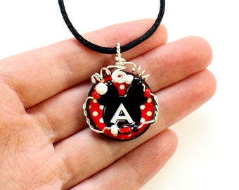 Disney Jewelry, Disney Gift, Disney Necklace, Christmas Gift, Walt Disney World, Disneyland, Disneybound, Mickey Pendant, Disney Pendant