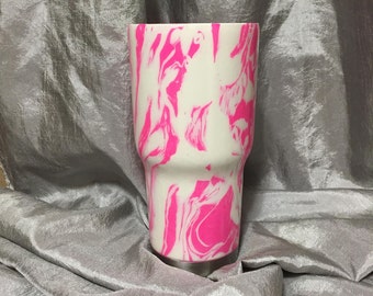 Hydro Dipped Yeti Tumbler, Hydro Dipped Tumblers, Dipped Cups, Swirl Dipped Yeti, Dipped YETI Tumbler, RTIC, Custom Tumbler
