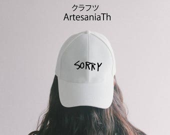 Sorry Justin Bieber Purpose Tour Merch Hat - Baseball Cap, Tumblr hat , Dad Hat ,Baseball Hat Baseball Cap , Low-Profile Baseball Cap Hat
