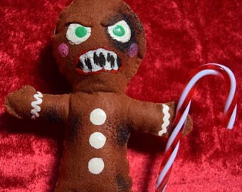 krampus gingerbread man plush