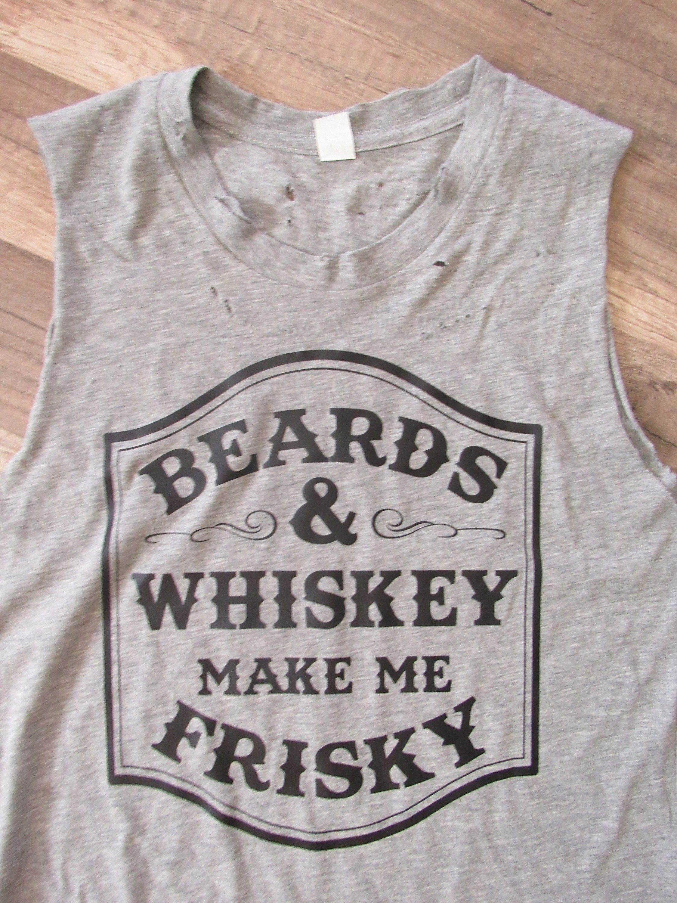 beards and whiskey shirt