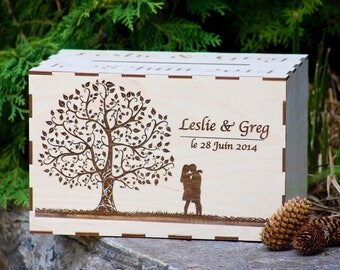 Wedding Card Box,Wedding Gift Card Box,Wedding Box,Wishes Box,Memory Box,Rustic Card Holder,Personalized Rustic Card Box,Gift for the Couple
