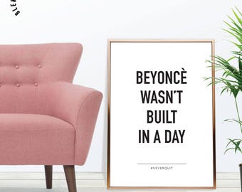 Beyonce Quote Motivational Wall Decor, Quote Prints, Inspirational Print, Minimalist Art, Scandinavian Wall Decor, Word Art, Quote Wall Art