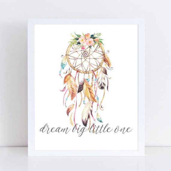 Dream Big Nursery Wall Art Nursery Decor Baby Gift Boho