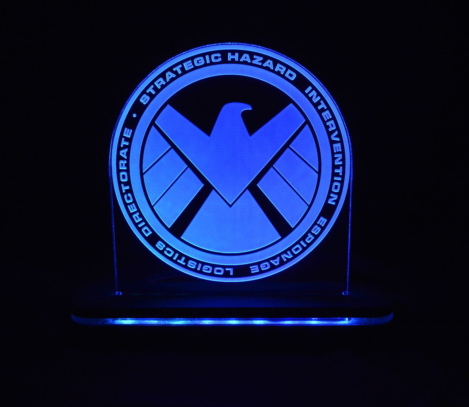 Agents Of Shield Logo Marvel Acrylic Light Sign with