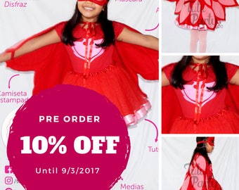 Owlette Pjmask Tutu costume for girl with wings, maskge and more accessories