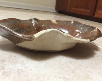 Handmade Ceramic serving plate, Ceramic centerpiece