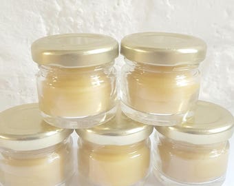 Mini cire d’abeille - partie de poule cadeau - mariages - Baby Shower - bocal Mini bougies - Table bougie - bougie dîner - parti accessoires