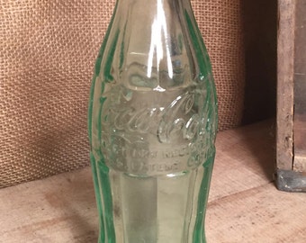 Vintage Louisville KY Coca Cola Coke Bottle Green collectible glass