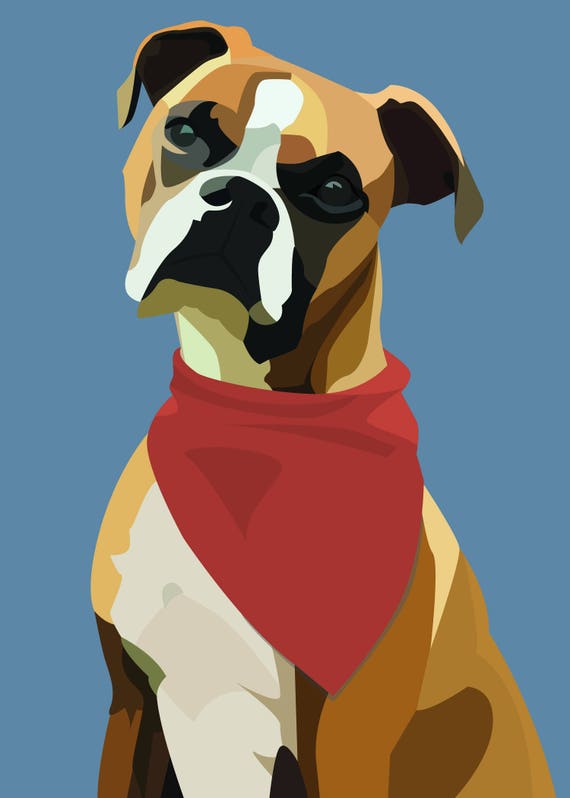 Custom Pop Art Pet Portrait