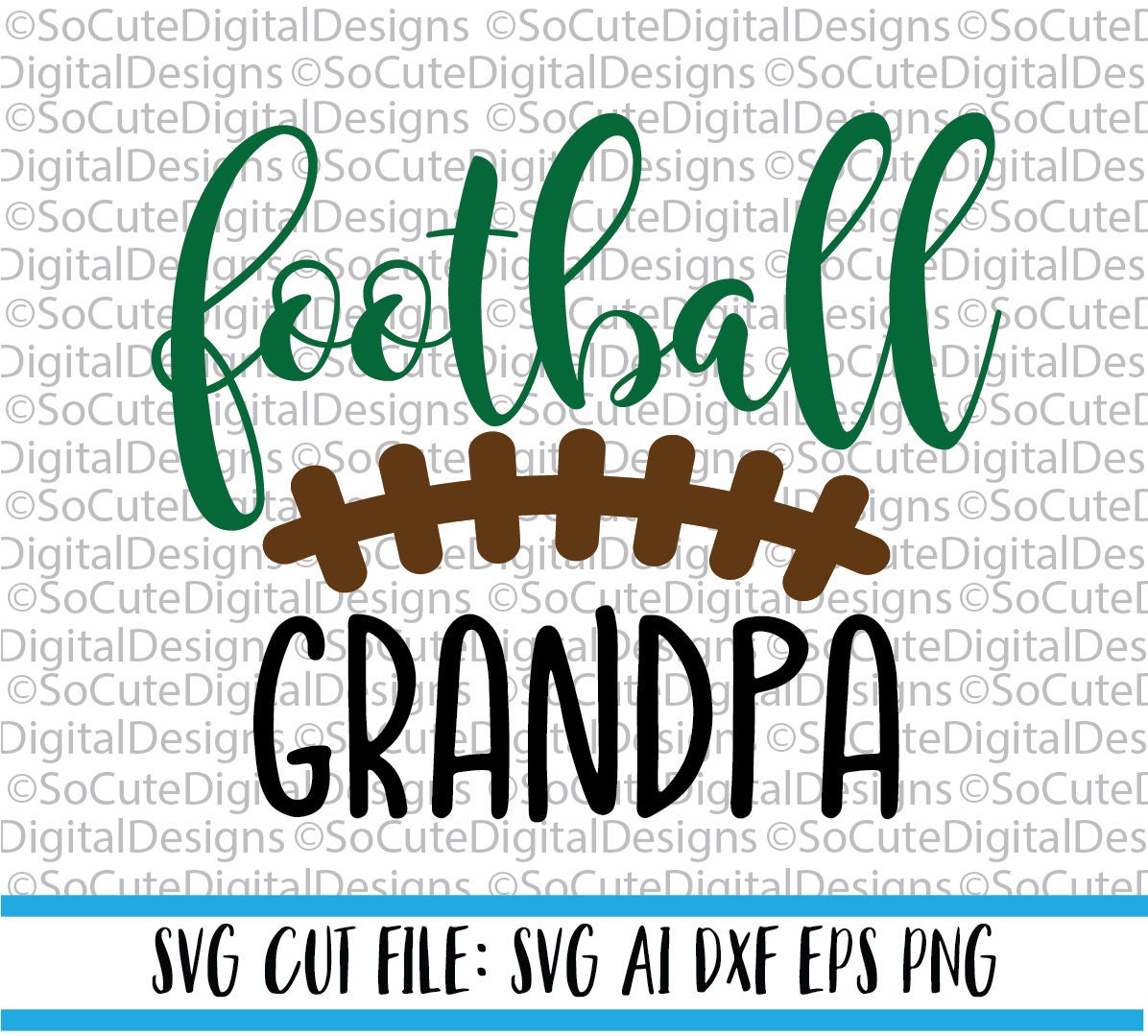 Football Grandpa SVG File game svg football svg grandpa