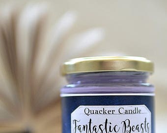 Fantastic Beasts - soy candle inspired by book, rowling, bookish candle, book candle, bibliophile, fantastic beasts, gift, book candle,